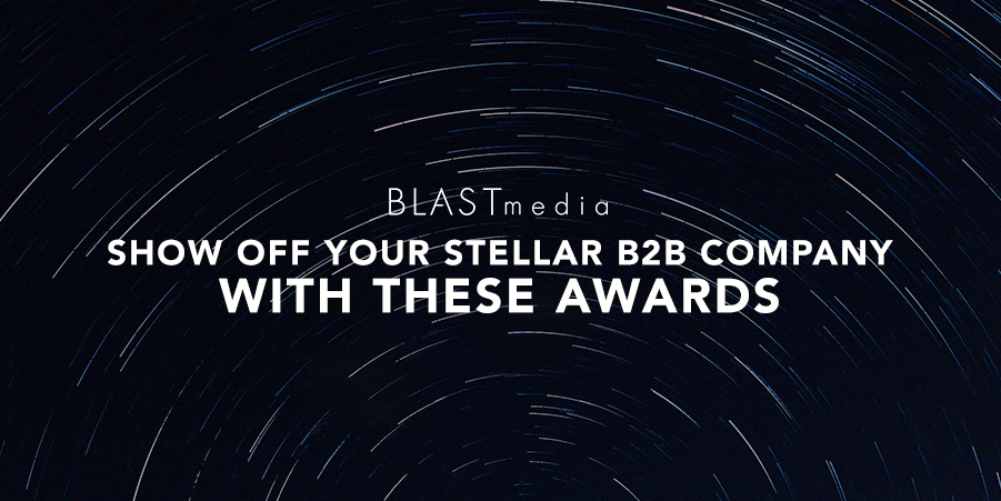 Show off your stellar b2b company with these awards graphic