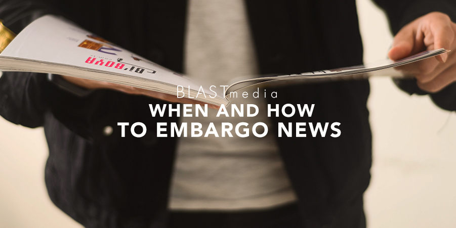When and how to embargo news graphic