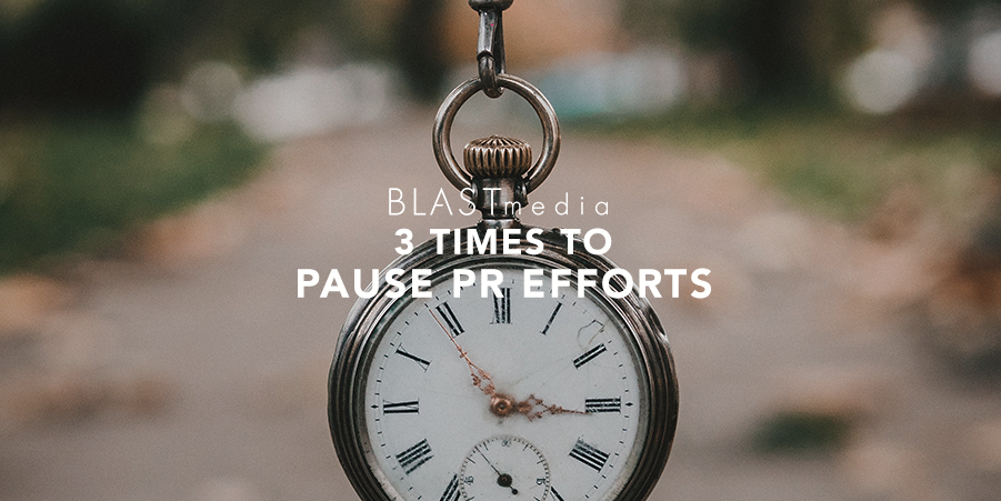 3 times to pause pr efforts graphic